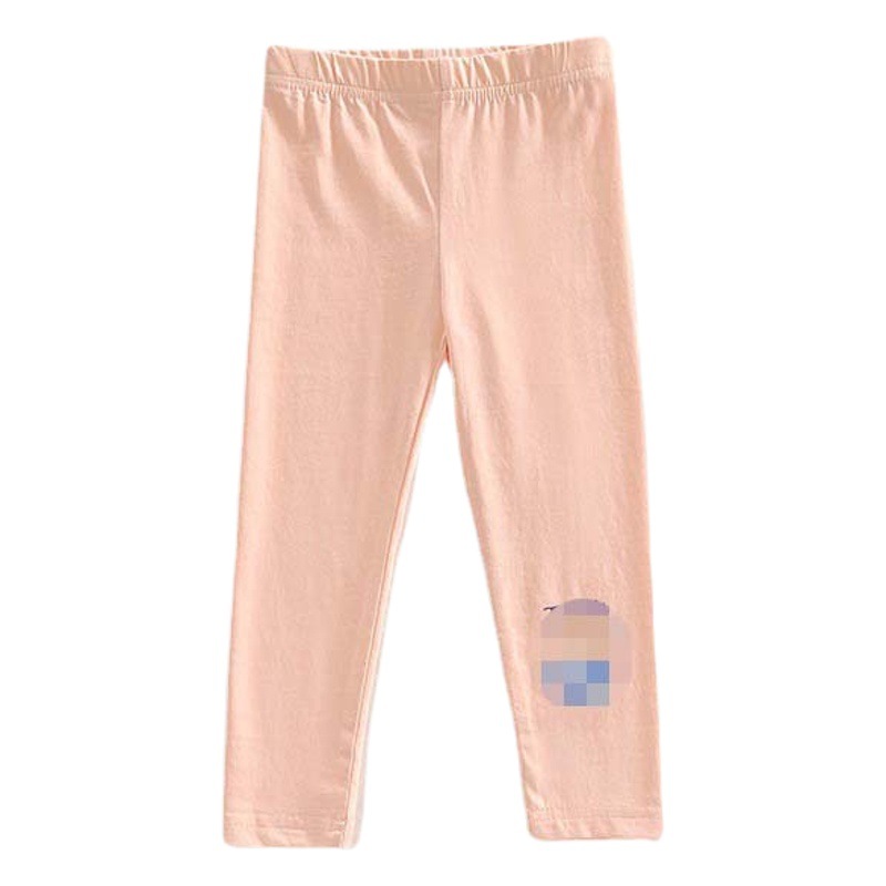 Las niñas impresas polainas ropa exterior delgada 2023 primavera y verano nuevos pantalones cortos de dibujos animados aodale algodón pantalones del todo-fósforo