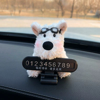2025 New West Highland Puppy Nömrəli dayanma kartı - flying-mirror-west-highland-folding-number-plate
