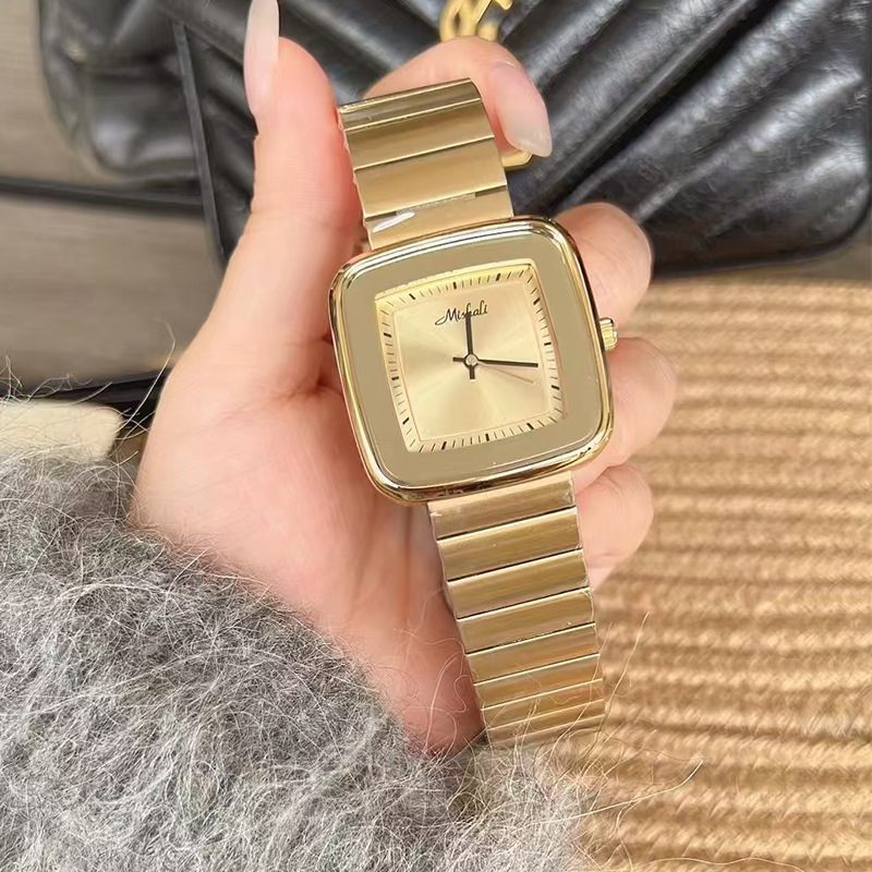 Golden retro steel belt