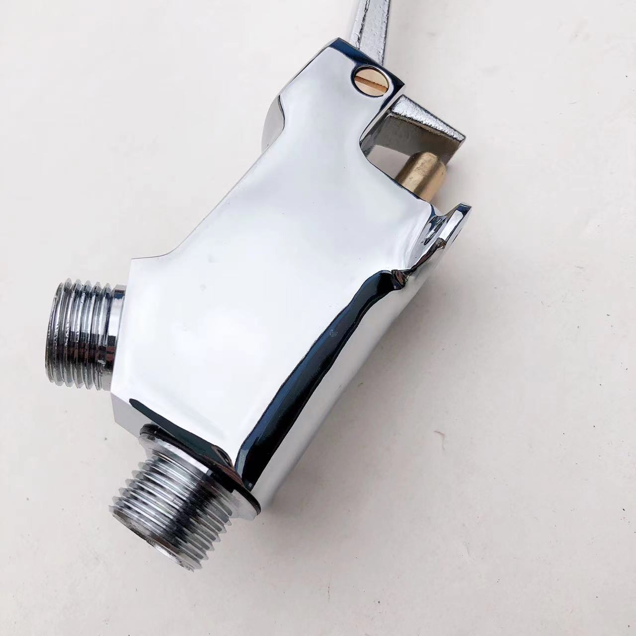 Copper foot pedal horizontal washbasin faucet, public health faucet, laboratory foot pedal faucet undefined