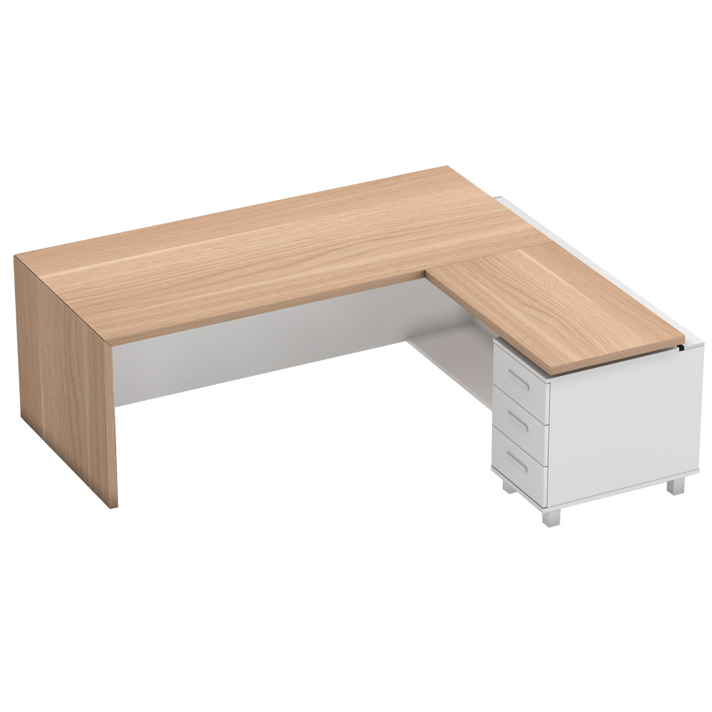 Fábrica de escritorio de jefe simple mesa de gerente de oficina moderna mesa de oficina de muebles de oficina