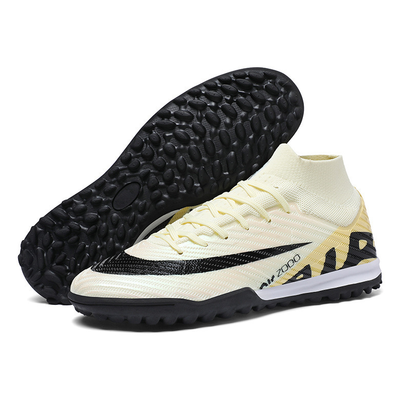 Zapatos de Fútbol para Entrenamiento de PVC y Caucho Antideslizantes para Césped Natural y Artificial