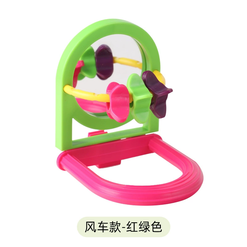 Питомец Parrot Toys Продукты КУСАТЬ Удовольствие Зеркало Подставка Роза Пионы Вуаньфэн Цзе Die Клетка для птиц Игровой коробка для пищи птица?