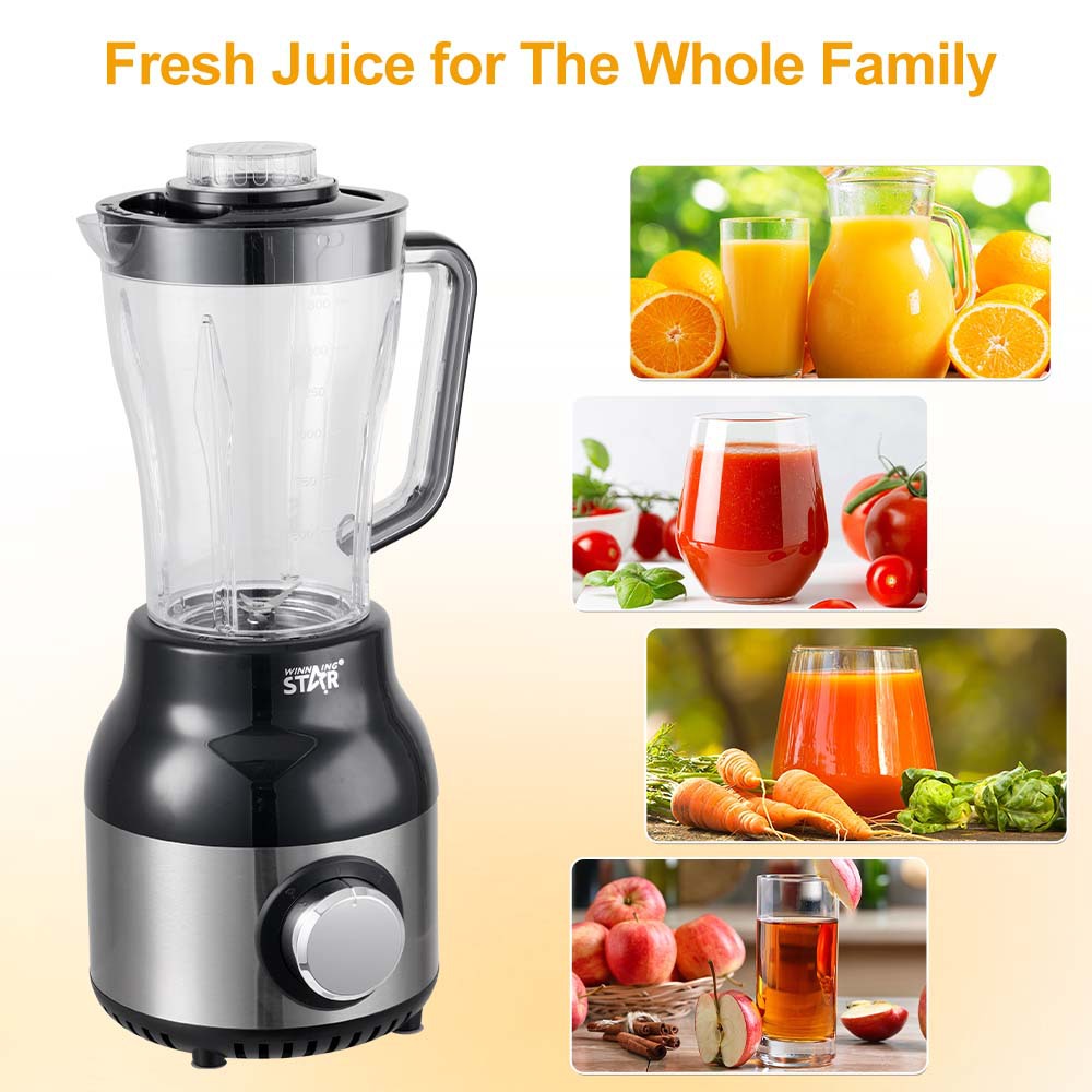 Winningstar cross-border 1.8L de cuatro cuchillos de acero inoxidable exprimidor de jugo de café multifuncional dos en uno exprimidor