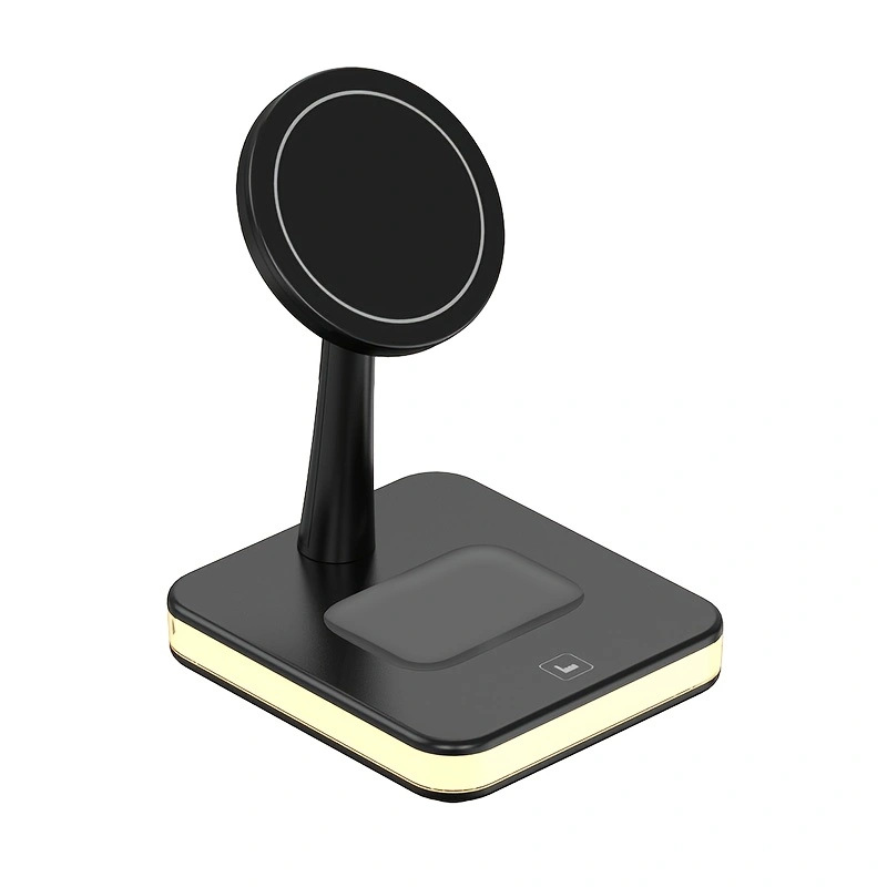 33w lámpara nocturna de escritorio sin actualización tres en uno cargador de soporte móvil para teléfonos móviles Apple auriculares y relojes