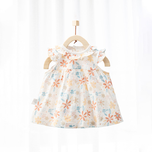 Children's clothing, girls' dresses, summer thin fashionable clothes, baby girl skirts, outer wear princess skirts