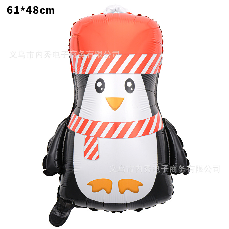 Navidad globo de dibujos animados especial en forma de película de aluminio globo Santa Claus Feliz Navidad decoración Nochebuena decoración suministros