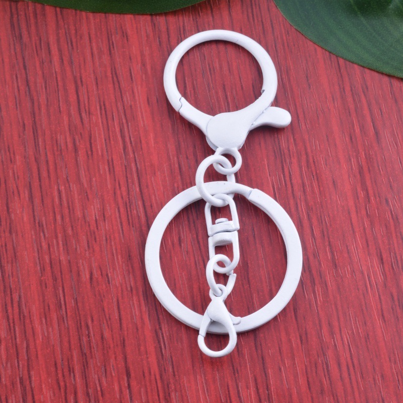 DIY おもちゃ人形ペンダントロブスターバックル 3 点セット 4 点セットカラーフラットサークルバックルキーホルダーキーリング|undefined