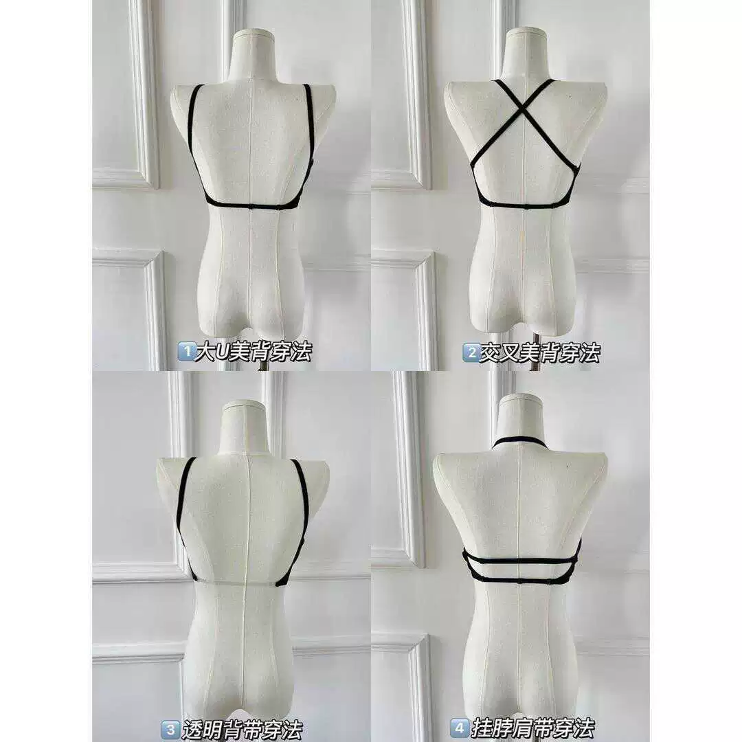 Push up bra, wireless bra, underwear, top with cups, vest, backless