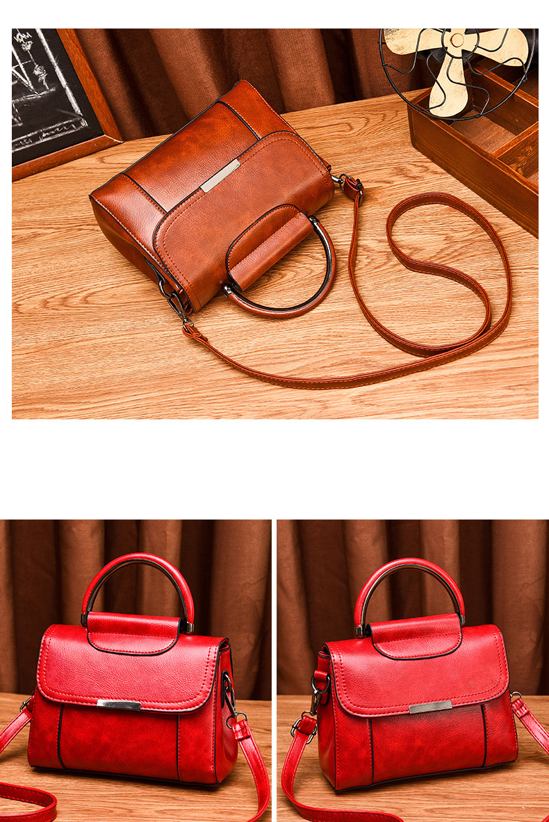Crossbody Bag Bags Type Casual, Holiday Occasion Women's Medium Pu Leather Solid Color Basic Vintage Style Square Flip Cover Crossbody Bag