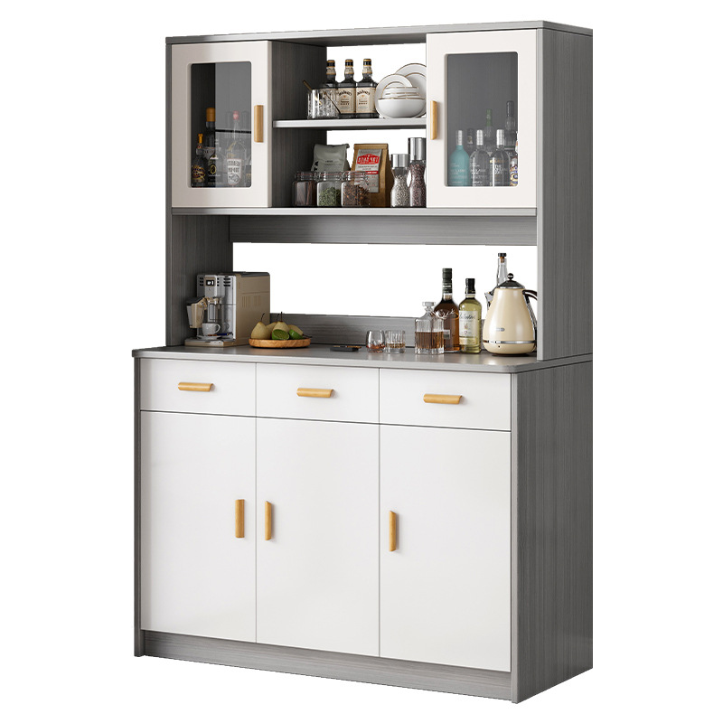 Gabinete de comedor moderno simple de gran capacidad multifuncional todo en uno contra la pared de almacenamiento gabinete alto salón de vinos almacenamiento gabinete lateral