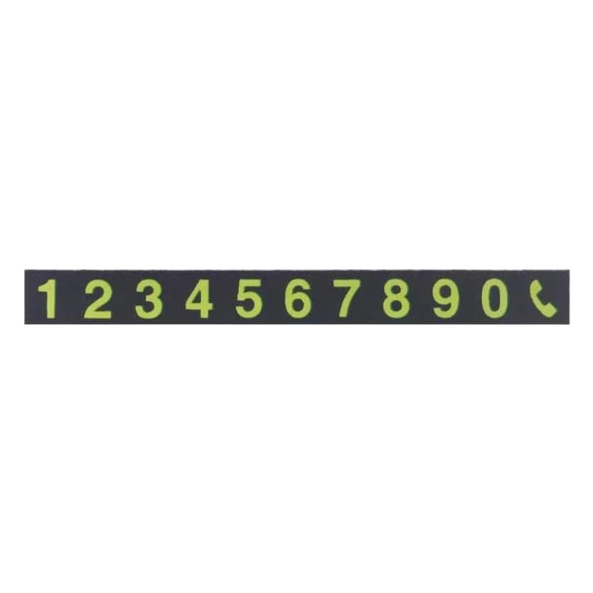 Factory Direct sales luminous rubber ferromagnetic digital number temporary parking sign accessories luminous magnetic number Digital