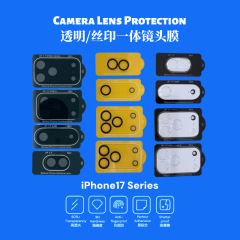 适用iPhone17promax摄像头保护膜透明丝印3D一体苹果Air镜头膜