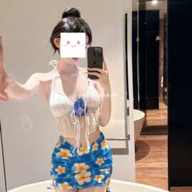 爆款泰国莼欲辣妹度假比基尼海边度假显瘦修身甜美小清新泳衣女夏