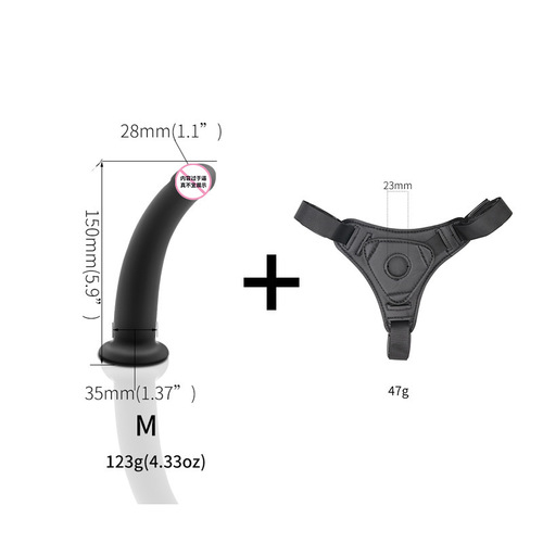 Sexy women's wearable leather pants silicone anal plug artificial dildo dildo adult toys les sex products