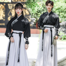 古裝學生班服中國風套裝女古風改良漢元素男女同款日常漢服