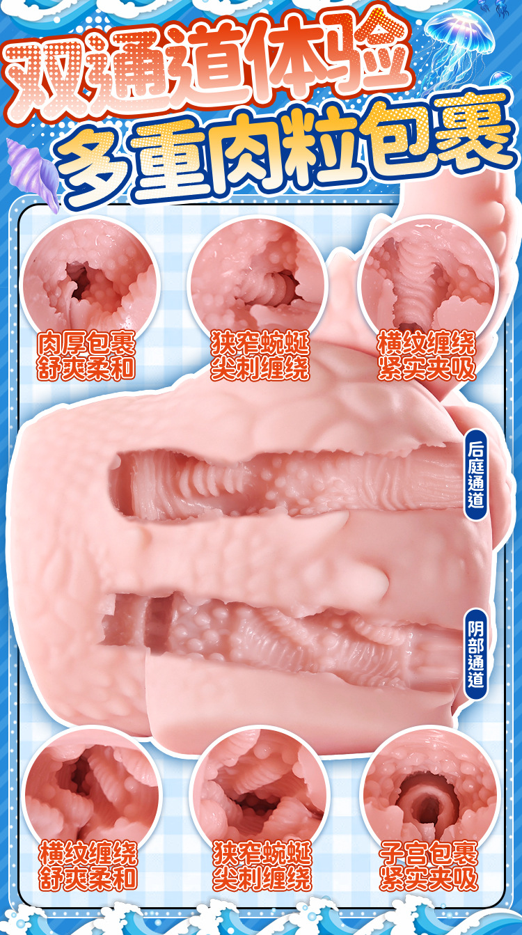 Jiuai Airplane Cup Male Masturbator TPE Half-Body Doll Manual — detail image 25