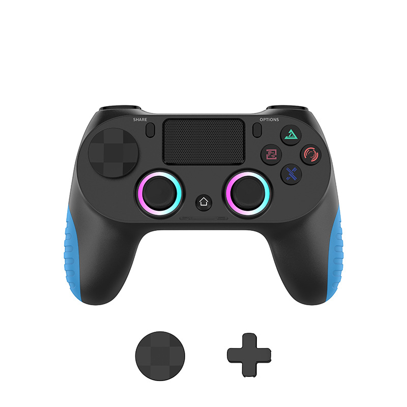 Konsolenspiel der vierten Generation mit einstellbarem RGB-Licht P4 Wireless Bluetooth Controller_voghion.com