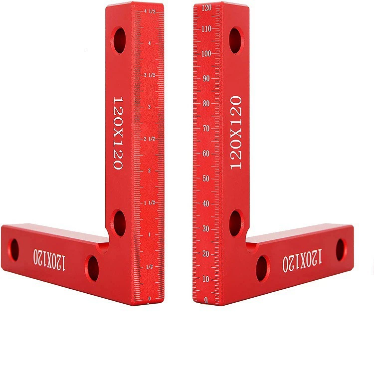 Деревообрабатывающая линейка Локаторный зажим Прямой угол 90 градусов Позиционирование Треугольная линейка Блок Прямоугольный зажим Комбинированный инструмент для деревообработки