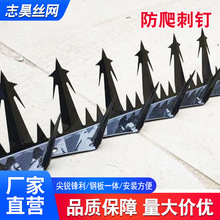 墙上不锈钢防爬防盗刺钉室外墙头阳台别墅家用防盗刺钉钢钉网现货