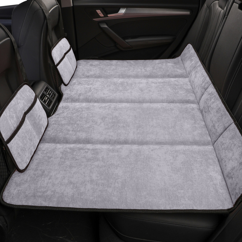 車載用シェニール折りたたみベッド、汎用エアレス車用寝具、後部座席用睡眠グッズ、折りたたみ式マットレス|undefined