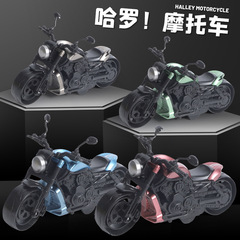 Cross-border new trending children's boy toy car model motorcycle simulation inertia car street stall toy wholesale
