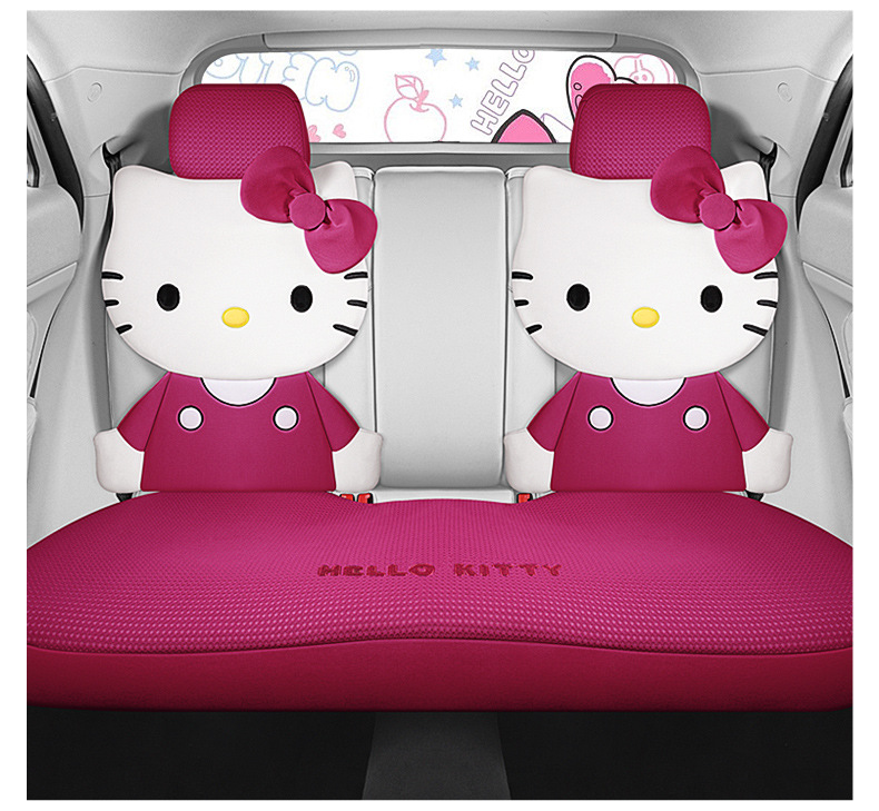 Kitty Car Seat Cover Cushion Four Seasons General Motors Ladies Cute Internet Popular Summer 2024 BYD