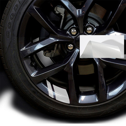 Cross-border new product reflective car stickers, car rim stickers, reflective stickers, 18-inch-21-inch decorative stickers, 6-piece line stickers