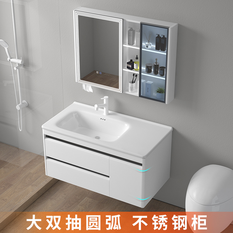 Nuevo gabinete de baño de aire simple cerámica integral lavabo lavabo lavabo lavabo combinado lavabo lavabo transfronterizo