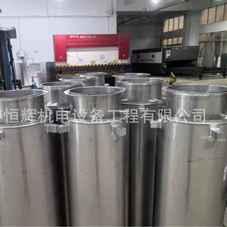 定制加工发电机烟管304材质双层保温烟囱消音器消声器恒辉风管厂