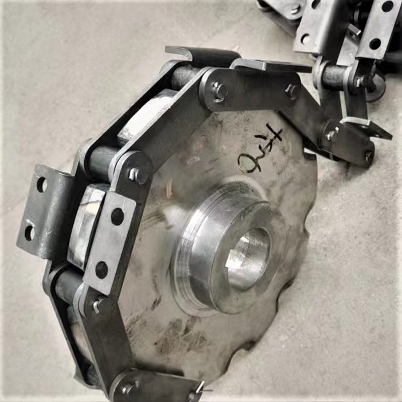 不锈钢链条板式链条工业弯板链条传动异型大节距提升机输送链条❇