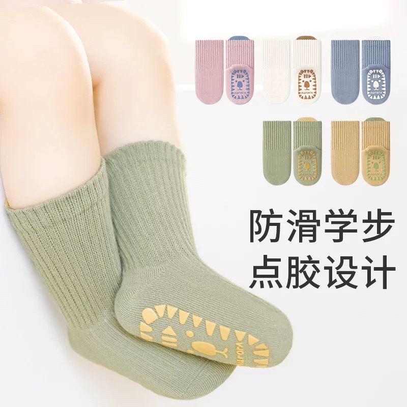 Newborn Baby Floor Socks Children's Non-slip Indoor Full Sock Bottom...