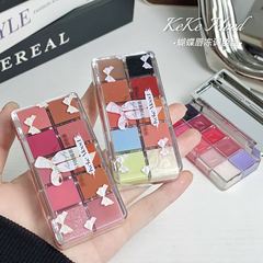 KEKE MOOD怦然心动系列蝴蝶唇冻调色盘自然滋润不易沾杯镜面口红
