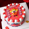 Congratulations on making money, God of Fortune soft rubber cake decoration New Year's opening cake decoration supplies