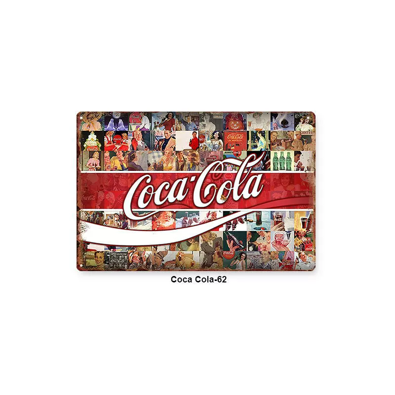 Настенная полка с изображением Coca‑Cola, винтажная поцарапанная металлическая плакат, 20×30 см