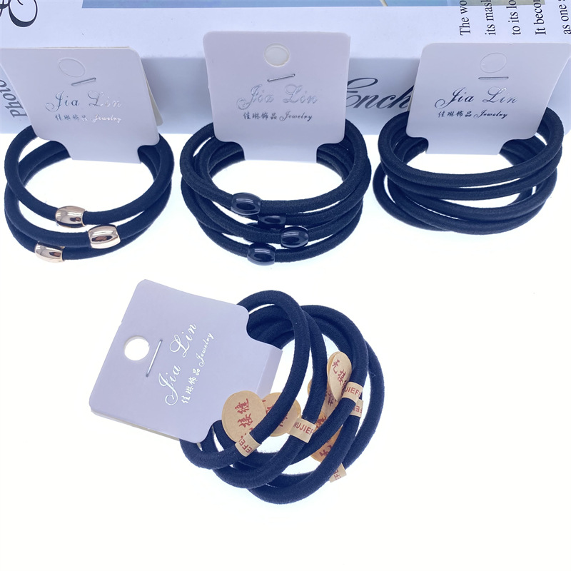 Tarjeta de pedido de 5 piezas de alto elástico 06 perlas de etiquetado banda de pelo sin costuras banda de pelo banda de goma un yuan dos yuanes tienda de accesorios para el cabello accesorios para la cabeza
