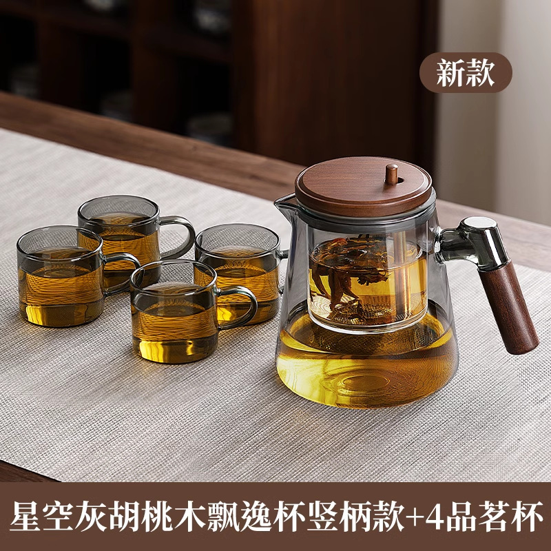 高ホウ素のケイ素の漂っているティーポットの家庭用の工夫の茶器のお茶は分離して花のティーポットを濾過します。|undefined