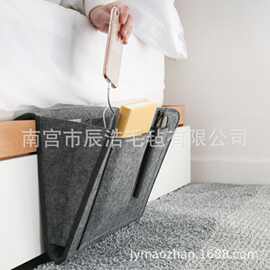 亚马逊新款毛毡床头收纳袋 毛毡包批发 毛毡收纳包床头挂包收纳袋