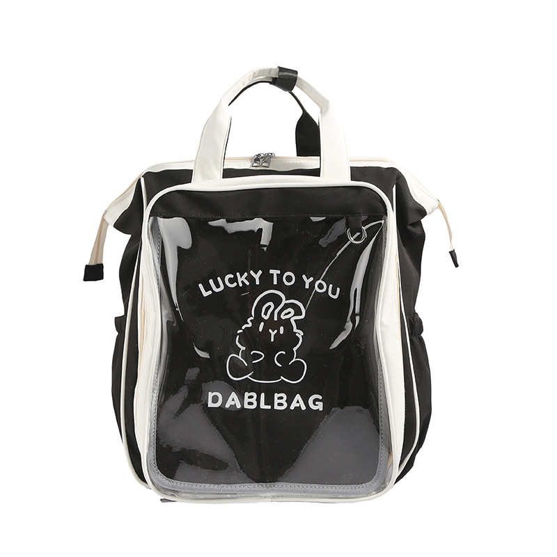 40cm sentado mochila mochila de gran capacidad universidad transparente ocio de gran capacidad mochila de estudiantes bolsas de dolor lindas mujeres