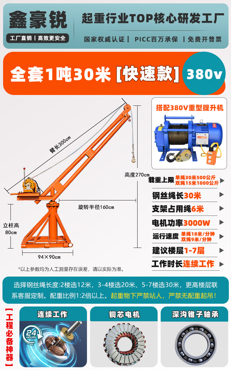 ★최고 구성★1톤 30.38m v 컴플리트세트(퀵) [건설현장유물]