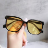 Square fashionable sunglasses, glasses, Korean style, internet celebrity