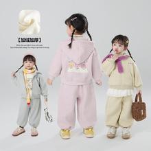 针织套装【加绒】秋冬新款2025韩加绒针织两件套潮一件代发