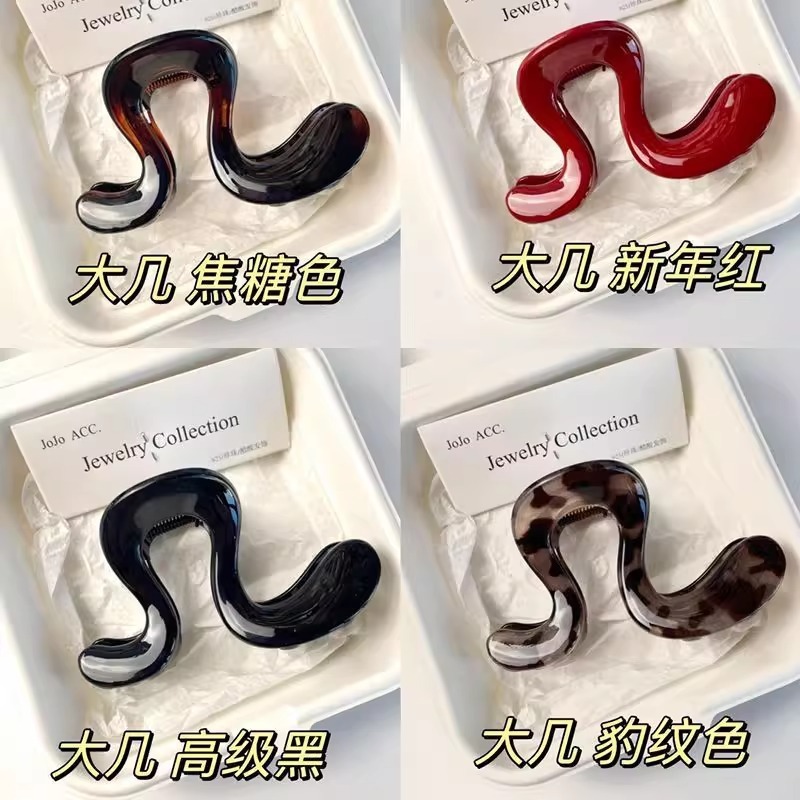 2025年新作女性用ハイポニーテール固定ヘアピン、後頭部に半分結んだ髪用シャーククリップヘッドドレス|undefined