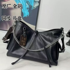 オリジナルオールスチールチップブラックウォリアー CarryAll ダークスモールトートバッグ ショッピングバッグ シープスキン レディースバッグ