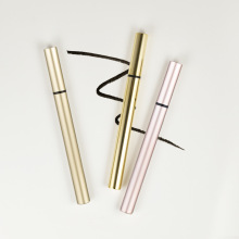 跨境无LOGO眼线笔 小批量定制防水速干棉头眼线液笔金色银色胶笔