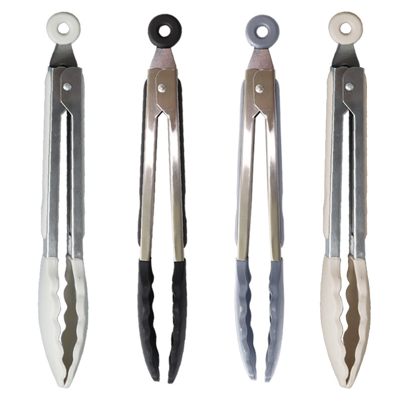 Cuchara de sopa de espátula de silicona transfronteriza juego de 15 piezas sartén antiadherente pala de silicona de acero inoxidable pala de silicona utensilios de cocina al por mayor