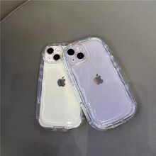 简约透明iphone13手机壳14适用14pro苹果12promax新款11情侣x全包