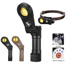 多功能户外强光手电筒 铝合金激光探照灯车载便携工作灯LED警示灯