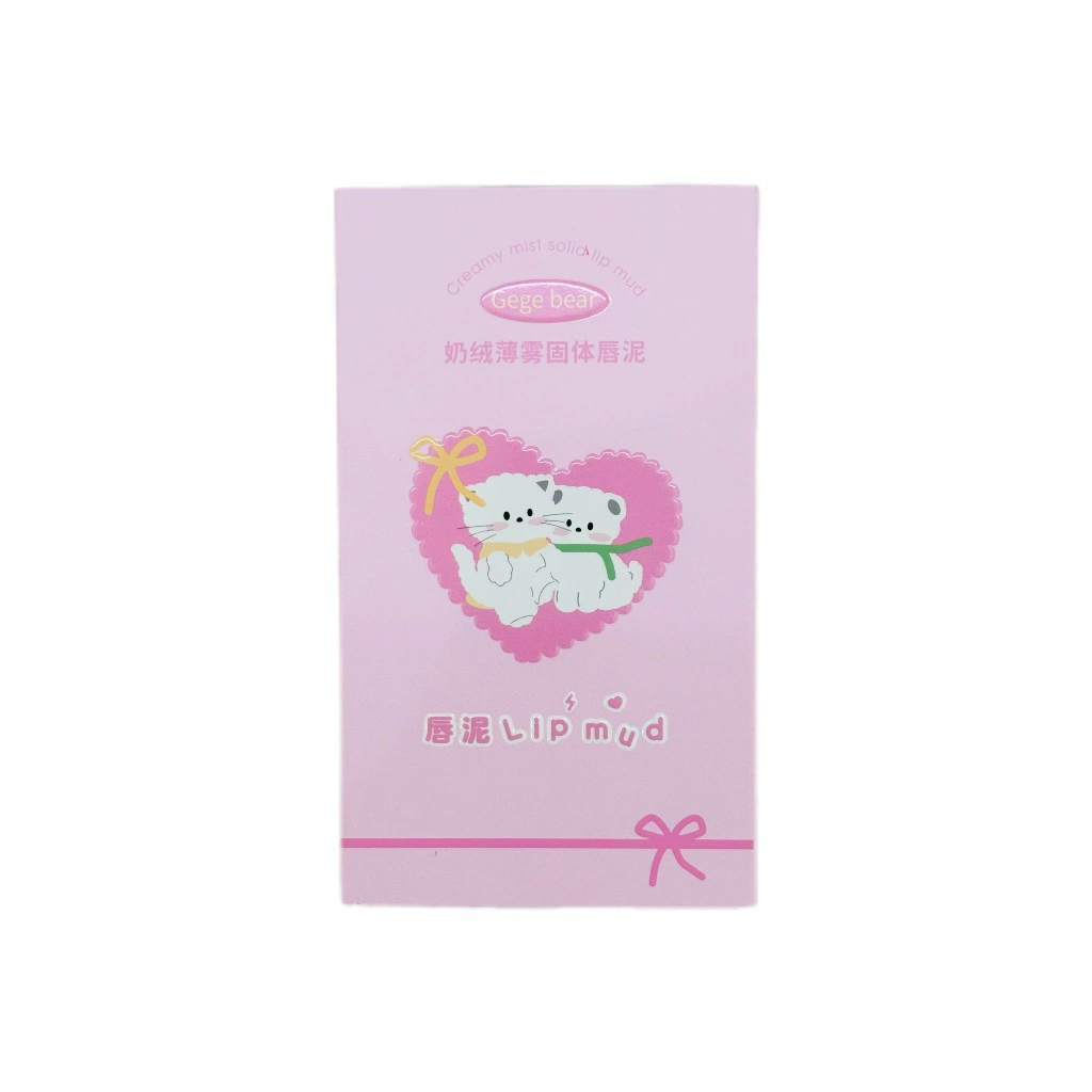 Gege Bear Gogo Победа молока яростный Lip Slip Smooth Soft Nodu Make Makeup Love Lip Mud Pen