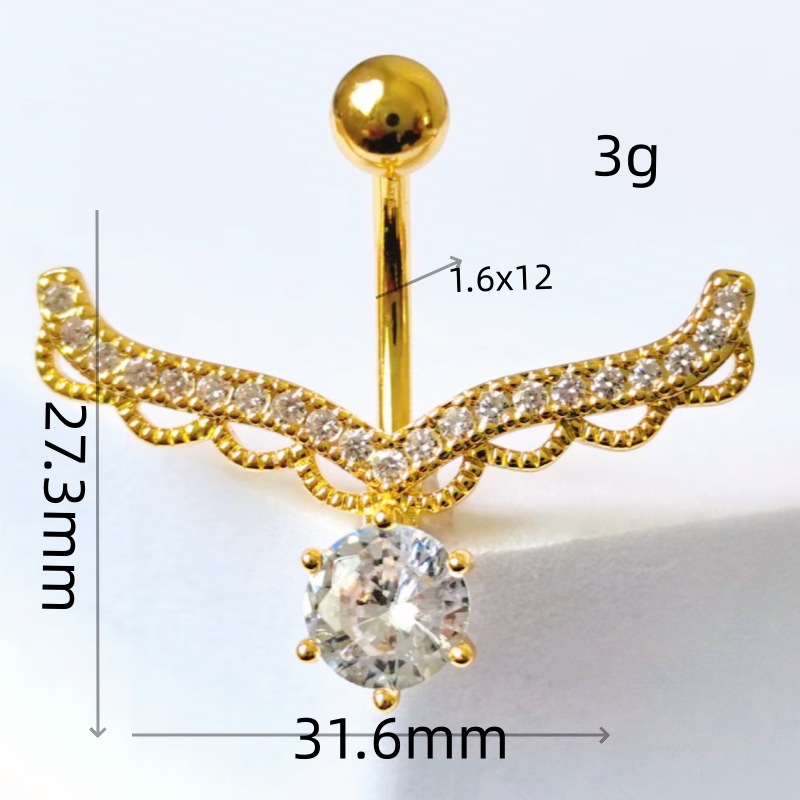 Sweet Hot Selling Antler Belly Button Ring Dangle Belly Ring Ladies Body Piercing Jewelry detail image 10